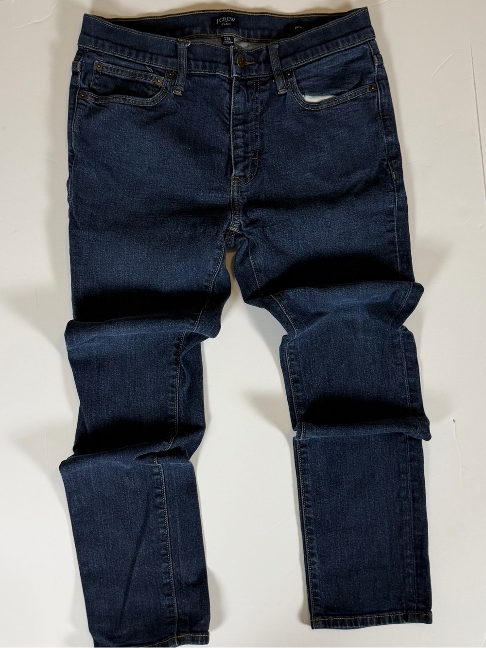 J. Crew Men's Slim Straight Jeans in Dark Indigo
